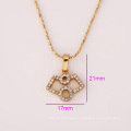 31487 Xuping guangzhou fashion imitation jewelry delicate gold pendant gem stones for making jewelry